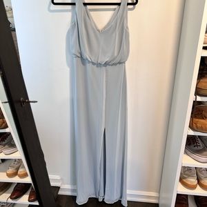 Bridesmaid dress dusty blue